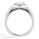 Marquise Cut Forever Brilliant Moissanite Engagement Ring #GTJ1063-marquise-fb-w
