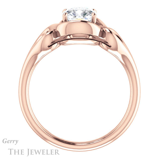 Cushion Cut Forever One Moissanite Engagement Ring #GTJ1064-cushion-fo-r