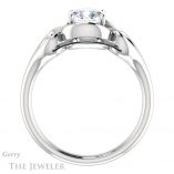 Cushion Cut Forever One Moissanite Engagement Ring #GTJ1064-cushion-fo-w 2 Cushion Cut Forever One Moissanite Engagement Ring #GTJ1064-cushion-fo-w