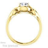 Cushion Cut Forever One Moissanite Engagement Ring #GTJ1064-cushion-fo-y 2 Cushion Cut Forever One Moissanite Engagement Ring #GTJ1064-cushion-fo-y