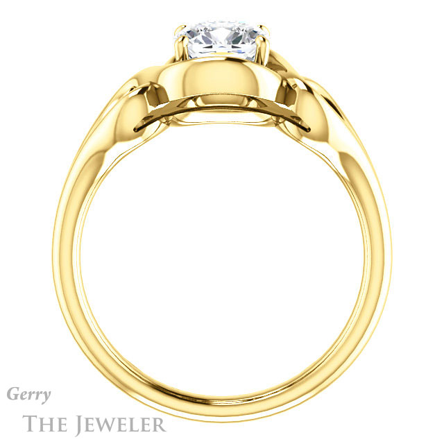 Cushion Cut Forever One Moissanite Engagement Ring #GTJ1064-cushion-fo-y 2 Cushion Cut Forever One Moissanite Engagement Ring #GTJ1064-cushion-fo-y