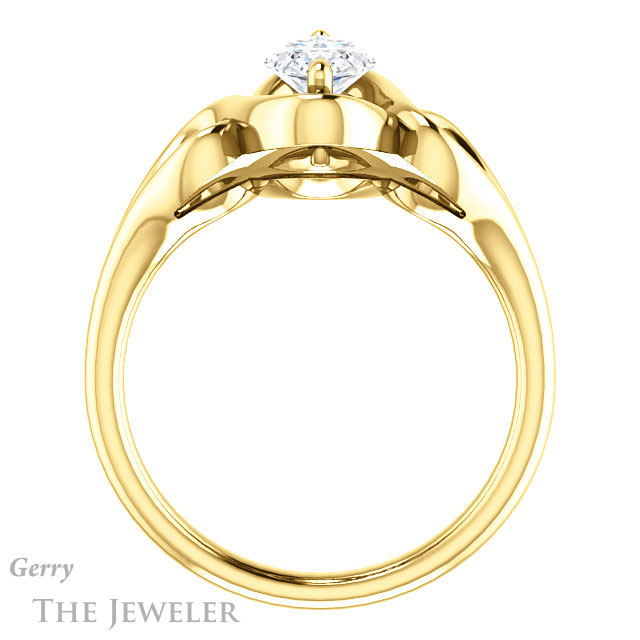 Marquise Cut Forever Brilliant Moissanite Engagement Ring #GTJ1064-marquise-fb-y