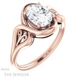Oval Shaped Forever One Moissanite Engagement Ring #GTJ1064-oval-fo-r 4 Oval Shaped Forever One Moissanite Engagement Ring #GTJ1064-oval-fo-r