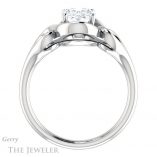 Oval Shaped Forever One Moissanite Engagement Ring #GTJ1064-oval-fo-w 2 Oval Shaped Forever One Moissanite Engagement Ring #GTJ1064-oval-fo-w