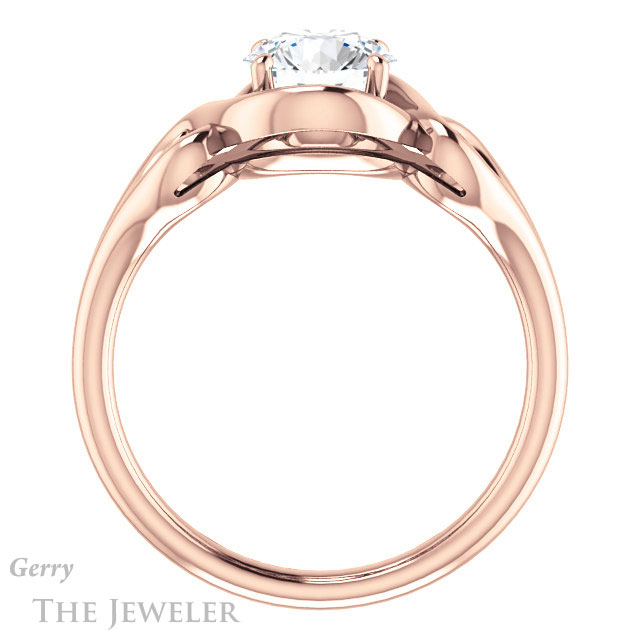 Round Cut Forever One Moissanite Engagement Ring #GTJ1064-round-fo-r 2 Round Cut Forever One Moissanite Engagement Ring #GTJ1064-round-fo-r