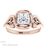 Princess Cut Forever One Moissanite Engagement Ring #GTJ1064-square-fo-r 1 Princess Cut Forever One Moissanite Engagement Ring #GTJ1064-square-fo-r