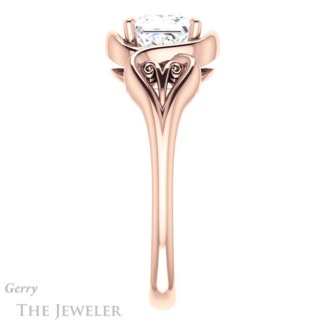 Princess Cut Forever One Moissanite Engagement Ring #GTJ1064-square-fo-r 3 Princess Cut Forever One Moissanite Engagement Ring #GTJ1064-square-fo-r