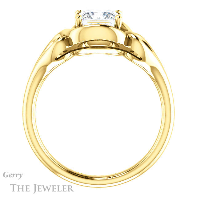 Princess Cut Forever One Moissanite Engagement Ring #GTJ1064-square-fo-y