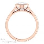 Cushion Cut Forever One Moissanite Engagement Ring #GTJ1065-cushion-fo-r 2 Cushion Cut Forever One Moissanite Engagement Ring #GTJ1065-cushion-fo-r