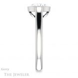 Cushion Cut Forever One Moissanite Engagement Ring #GTJ1065-cushion-fo-w