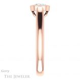 Emerald Cut Forever One Moissanite Engagement Ring #GTJ1065-emerald-fb-r 3 Emerald Cut Forever Brilliant Moissanite Engagement Ring #GTJ1065-emerald-fb-r