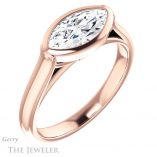 Marquise Cut Forever One Moissanite Engagement Ring #GTJ1065-marquise-fb-r 4 Marquise Cut Forever Brilliant Moissanite Engagement Ring #GTJ1065-marquise-fb-r