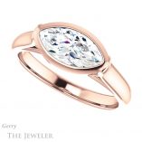 Marquise Cut Forever One Moissanite Engagement Ring #GTJ1065-marquise-fb-r 5 Marquise Cut Forever Brilliant Moissanite Engagement Ring #GTJ1065-marquise-fb-r