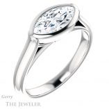 Marquise Cut Forever One Moissanite Engagement Ring #GTJ1065-marquise-fb-w 4 Marquise Cut Forever Brilliant Moissanite Engagement Ring #GTJ1065-marquise-fb-w
