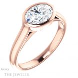 Oval Shaped Forever One Moissanite Engagement Ring #GTJ1065-oval-fo-r 4 Oval Shaped Forever One Moissanite Engagement Ring #GTJ1065-oval-fo-r