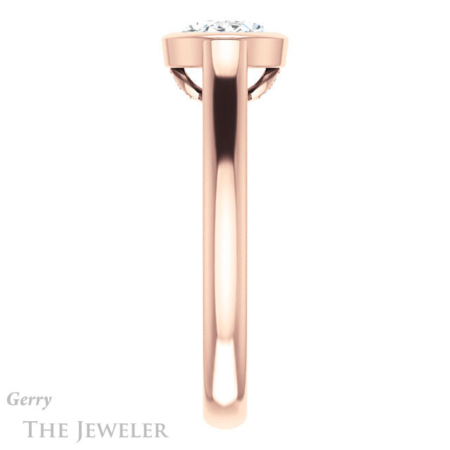 Oval Shaped Forever One Moissanite Engagement Ring #GTJ1065-oval-fo-r 3 Oval Shaped Forever One Moissanite Engagement Ring #GTJ1065-oval-fo-r