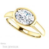 Oval Shaped Forever One Moissanite Engagement Ring #GTJ1065-oval-fo-y 5 Oval Shaped Forever One Moissanite Engagement Ring #GTJ1065-oval-fo-y