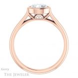 Round Cut Forever One Moissanite Engagement Ring #GTJ1065-round-fo-r 2 Round Cut Forever One Moissanite Engagement Ring #GTJ1065-round-fo-r