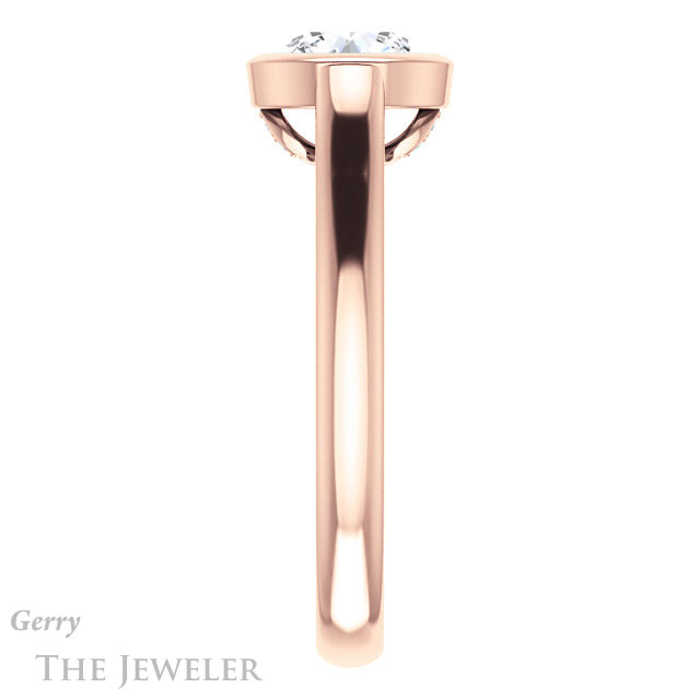 Round Cut Forever One Moissanite Engagement Ring #GTJ1065-round-fo-r 3 Round Cut Forever One Moissanite Engagement Ring #GTJ1065-round-fo-r