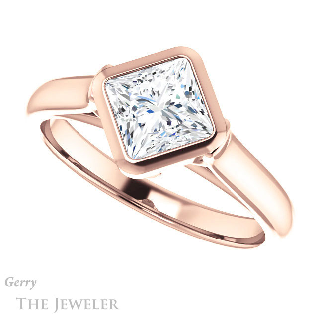 Princess Cut Forever One Moissanite Engagement Ring #GTJ1065-square-fo-r 5 Princess Cut Forever One Moissanite Engagement Ring #GTJ1065-square-fo-r