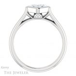 Princess Cut Forever One Moissanite Engagement Ring #GTJ1065-square-fo-w 2 Princess Cut Forever One Moissanite Engagement Ring #GTJ1065-square-fo-w