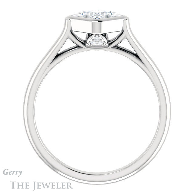 Princess Cut Forever One Moissanite Engagement Ring #GTJ1065-square-fo-w 2 Princess Cut Forever One Moissanite Engagement Ring #GTJ1065-square-fo-w