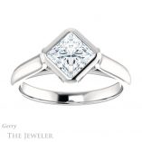 Princess Cut Forever One Moissanite Engagement Ring #GTJ1065-square-fo-w 1 Princess Cut Forever One Moissanite Engagement Ring #GTJ1065-square-fo-w