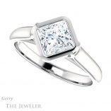 Princess Cut Forever One Moissanite Engagement Ring #GTJ1065-square-fo-w 5 Princess Cut Forever One Moissanite Engagement Ring #GTJ1065-square-fo-w