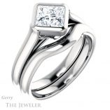 Princess Cut Forever One Moissanite Engagement Ring #GTJ1065-square-fo-w 6 Princess Cut Forever One Moissanite Engagement Ring #GTJ1065-square-fo-w