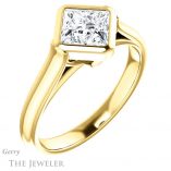 Princess Cut Forever One Moissanite Engagement Ring #GTJ1065-square-fo-y 4 Princess Cut Forever One Moissanite Engagement Ring #GTJ1065-square-fo-y