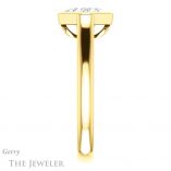 Princess Cut Forever One Moissanite Engagement Ring #GTJ1065-square-fo-y 3 Princess Cut Forever One Moissanite Engagement Ring #GTJ1065-square-fo-y