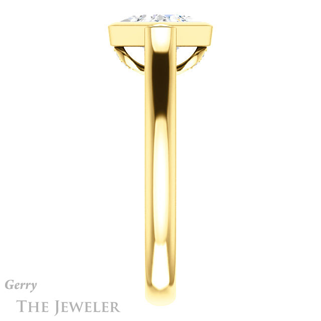 Princess Cut Forever One Moissanite Engagement Ring #GTJ1065-square-fo-y 3 Princess Cut Forever One Moissanite Engagement Ring #GTJ1065-square-fo-y