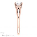 Cushion Cut Forever One Moissanite Engagement Ring #GTJ1066-cushion-fo-r