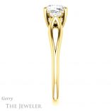 Cushion Cut Forever One Moissanite Engagement Ring #GTJ1066-cushion-fo-y 3 Cushion Cut Forever One Moissanite Engagement Ring #GTJ1066-cushion-fo-y