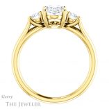 Oval Shaped Forever One Moissanite Engagement Ring #GTJ1066-oval-fo-y 2 Oval Shaped Forever One Moissanite Engagement Ring #GTJ1066-oval-fo-y