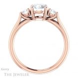 Round Cut Forever One Moissanite Engagement Ring #GTJ1066-round-fo-r