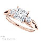 Princess Cut Forever One Moissanite Engagement Ring #GTJ1066-square-fo-r
