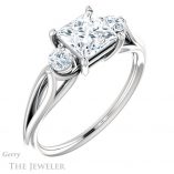 Princess Cut Forever One Moissanite Engagement Ring #GTJ1066-square-fo-w