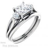 Princess Cut Forever One Moissanite Engagement Ring #GTJ1066-square-fo-w