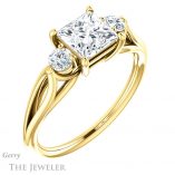 Princess Cut Forever One Moissanite Engagement Ring #GTJ1066-square-fo-y