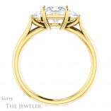 Princess Cut Forever One Moissanite Engagement Ring #GTJ1066-square-fo-y
