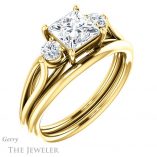 Princess Cut Forever One Moissanite Engagement Ring #GTJ1066-square-fo-y