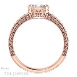 Cushion Cut Forever One Moissanite Engagement Ring #GTJ1067-cushion-fo-r