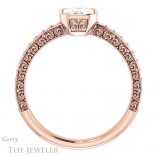 Emerald Cut Forever One Moissanite Engagement Ring #GTJ1067-emerald-fb-r 2 Emerald Cut Forever Brilliant Moissanite Engagement Ring #GTJ1067-emerald-fb-r