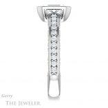 Emerald Cut Forever Brilliant Moissanite Engagement Ring #GTJ1067-emerald-fb-w
