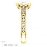 Emerald Cut Forever Brilliant Moissanite Engagement Ring #GTJ1067-emerald-fb-y