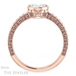 Oval Shaped Forever One Moissanite Engagement Ring #GTJ1067-oval-fo-r 2 Oval Shaped Forever One Moissanite Engagement Ring #GTJ1067-oval-fo-r