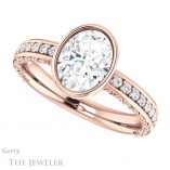 Oval Shaped Forever One Moissanite Engagement Ring #GTJ1067-oval-fo-r 5 Oval Shaped Forever One Moissanite Engagement Ring #GTJ1067-oval-fo-r