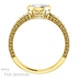 Round Cut Forever One Moissanite Engagement Ring #GTJ1067-round-fo-y 2 Round Cut Forever One Moissanite Engagement Ring #GTJ1067-round-fo-y