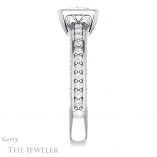 Princess Cut Forever One Moissanite Engagement Ring #GTJ1067-square-fo-w 3 Princess Cut Forever One Moissanite Engagement Ring #GTJ1067-square-fo-w